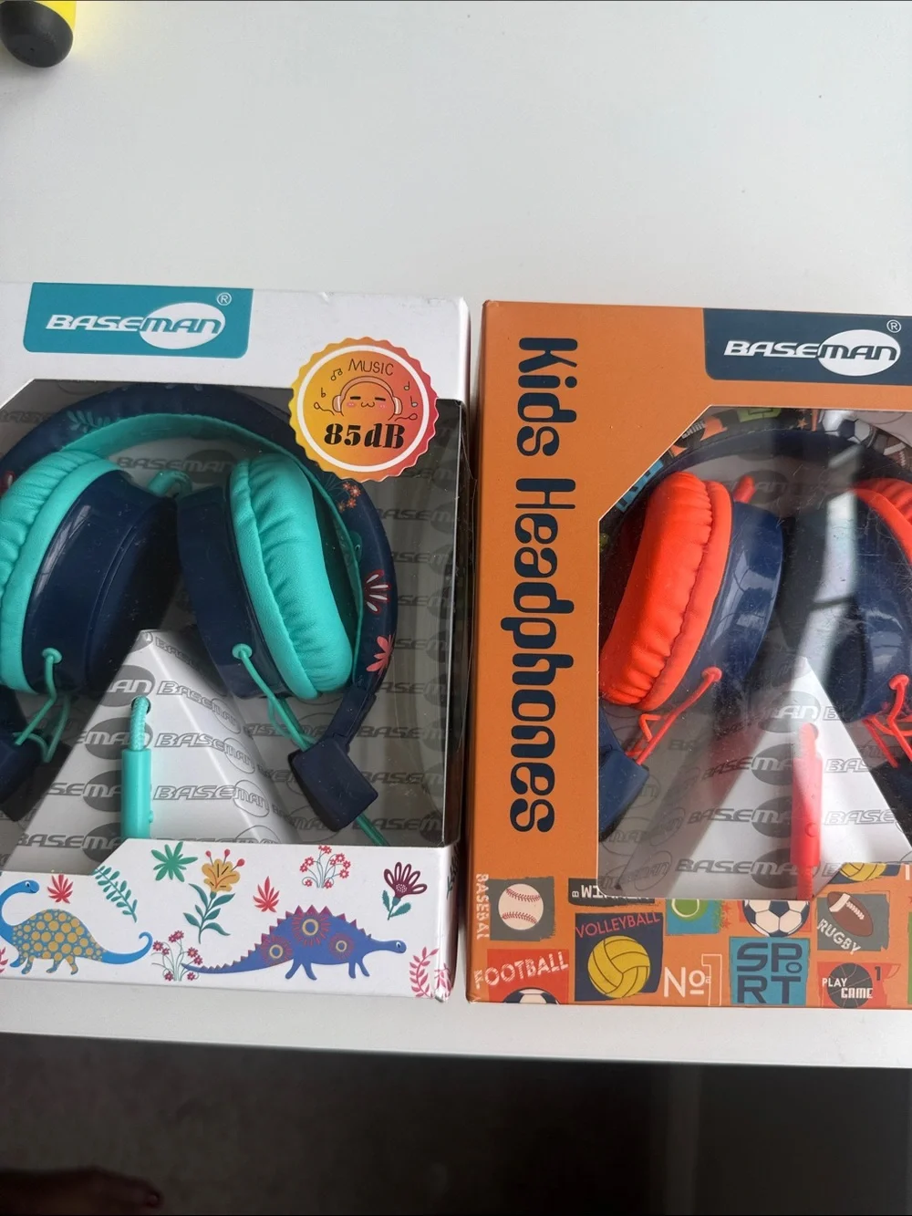 (2) Baseman Kids Headphones
